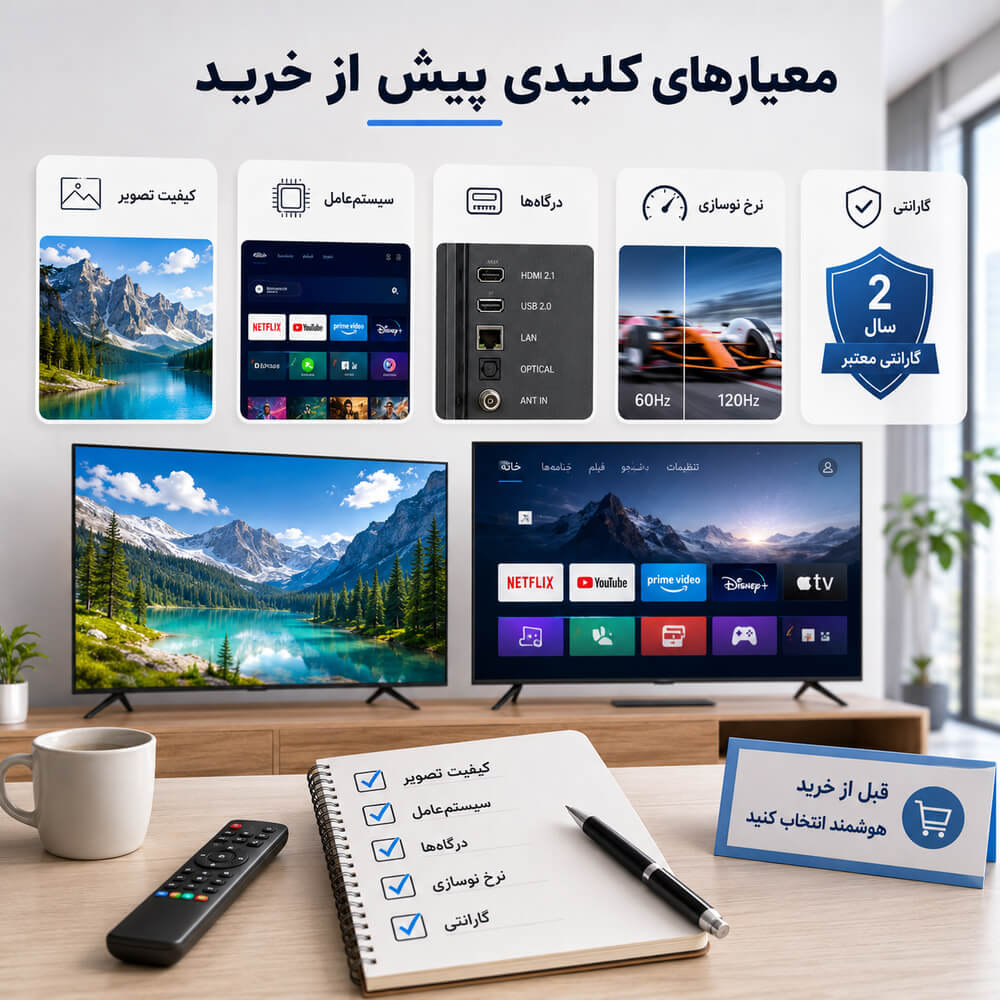 معیارهای کلیدی پیش از خرید معیارهای کلیدی پیش از خرید