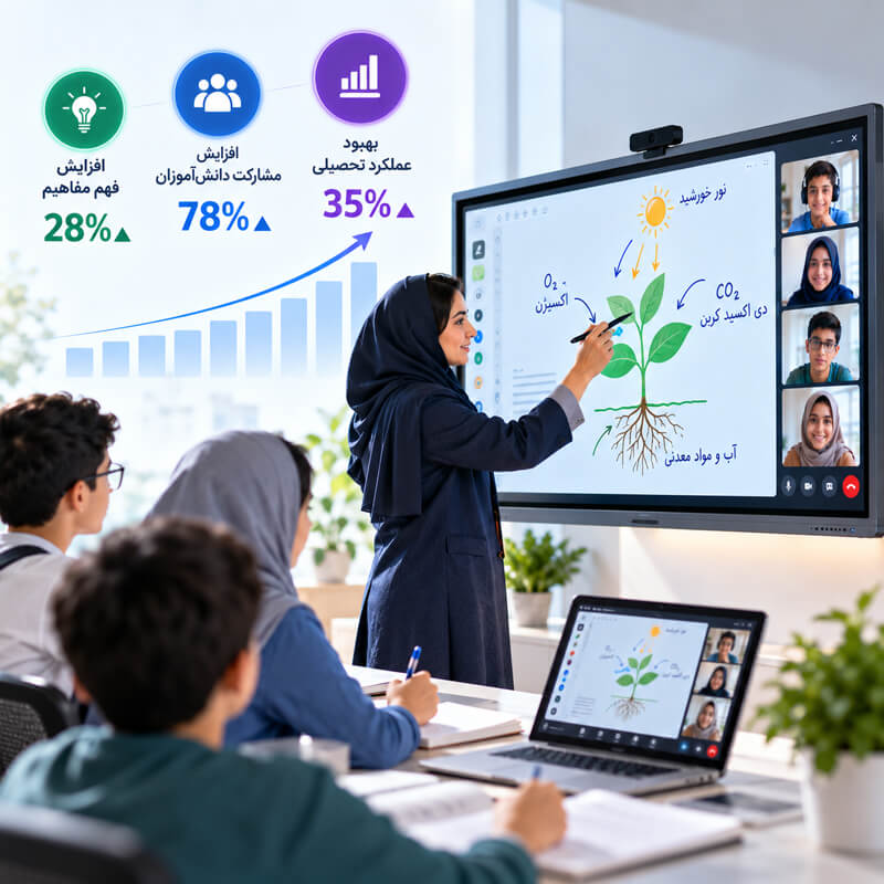 تأثیر تخته هوشمند بر یادگیری و مشارکت دانش آموزان تأثیر تخته هوشمند بر یادگیری و مشارکت دانش آموزان