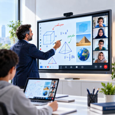 تدریس آنلاین با تخته هوشمند