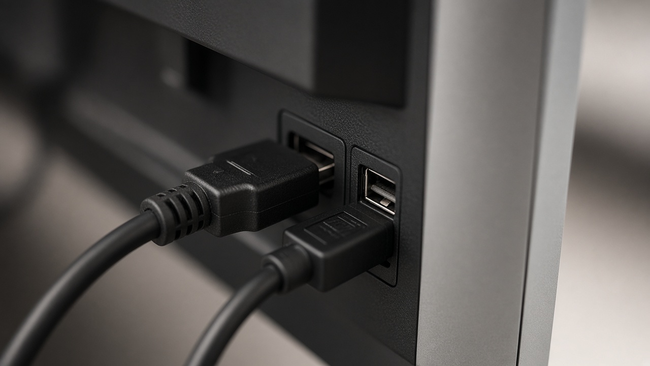 درگاههای HDMI و USB تلویزیون لمسی