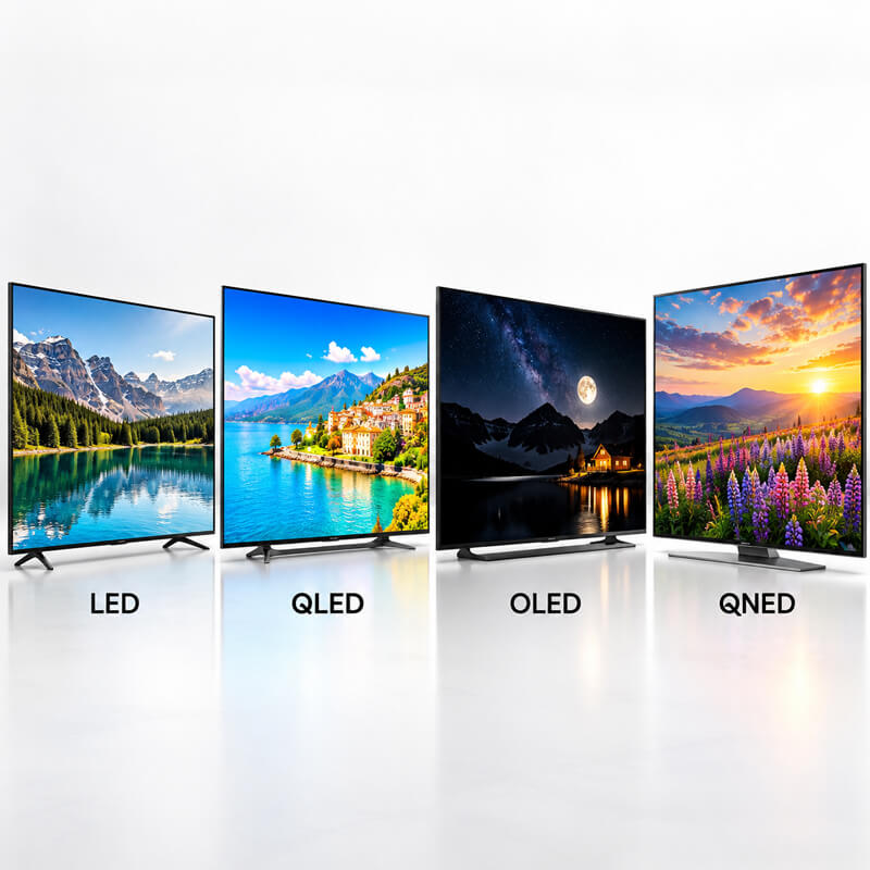 انواع پنل تلویزیون؛ LED، QLED، OLED و QNED