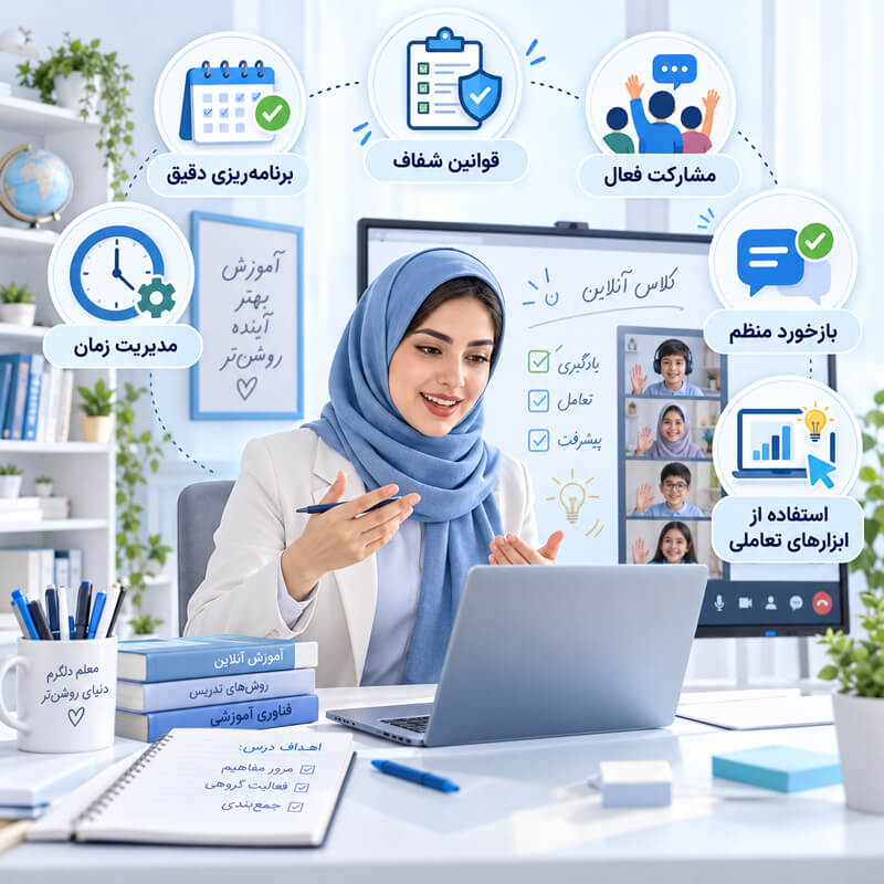 قوانین کلاس آنلاین برای معلمان
